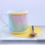 Blue Abstract Painting Bone China Mug, thumbnail 3 of 9