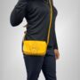 Noah Crossbody Wallet Bag Mini Shoulder Bag In Canary Yellow, thumbnail 2 of 7