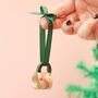 Hand Painted Abstract Mini Ceramic Mug Christmas Ornament, thumbnail 2 of 7