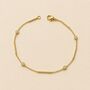 Solid Gold Handmade Gold Bar And Diamond Necklace, thumbnail 3 of 5
