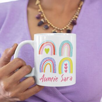 Auntie Rainbow Personalised Mug, 2 of 2