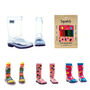 Squelch Transparent Wellies And Three Sock Set Leopards, thumbnail 1 of 7