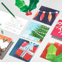 Textured Christmas Present Card, thumbnail 2 of 7
