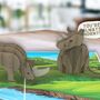 You Make Me Horny! 3D Pop Up Cheeky And Cute Rhino Animal Card! Funny Anniversary Love Card, thumbnail 2 of 9