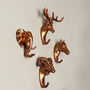 G Decor Ornamental Gold Animal Heads Resin Wall Hook, thumbnail 1 of 10