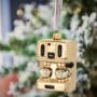 Coffee Lover Espresso Machine Tree Decoration, thumbnail 2 of 4