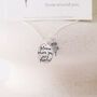 Bloom Quote Hand Stamped Necklace, thumbnail 1 of 8