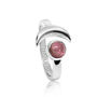 Adjustable October Healing Birthstone Ring With Pink Tourmaline, thumbnail 1 of 2