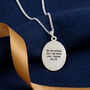 Oval Faceted St Christopher Personalised Necklace, thumbnail 3 of 12