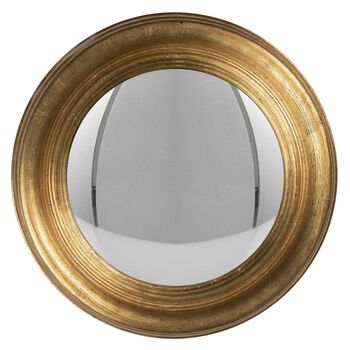 34cm Gold Convex Wall Mirror Porthole Fisheye Design, 6 of 6