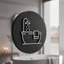 Bathroom Door Sign With Raised Bath Design, thumbnail 2 of 7