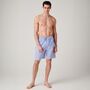 Men's 'Schoolhouse Blue' Crisp Cotton Pyjama Shorts, thumbnail 1 of 3