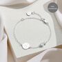 Mother And Daughter Sterling Silver White Topaz Bracelet – Personalised Gemstone Keepsake, thumbnail 1 of 4