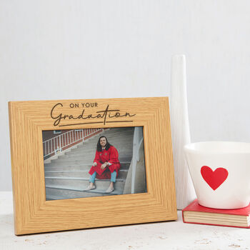 Engraved 'On Your Graduation' Photo Frame Gift, 4 of 6