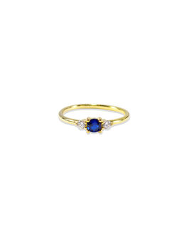Sapphire Ring Cz Rose Or Gold Plated 925 Silver, 6 of 9