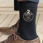 Personalised 2nd Anniversary Mens Socks, thumbnail 1 of 3