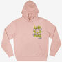 Acid House Unisex 90s Style Graphic Hoodie In Peach, thumbnail 1 of 2