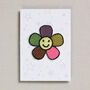 Rainbow Happy Flower Iron On Patch, thumbnail 1 of 1