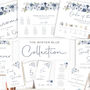 Wedding Welcome Sign Winter Blue Floral, thumbnail 6 of 6