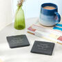 Personalised Couples Favourite Drink Slate Coasters, thumbnail 1 of 4