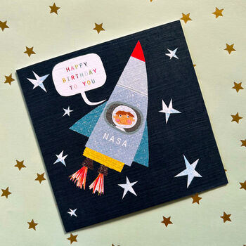 Spaceman Greetings Card, 4 of 5