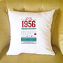 Personalised 70th Birthday Gift 1956 Cushion, thumbnail 3 of 11