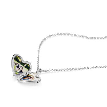 Drop Heart Locket 925 Sterling Silver, 4 of 5