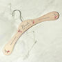 Personalised Bridal Floral Wooden Hanger, thumbnail 5 of 6