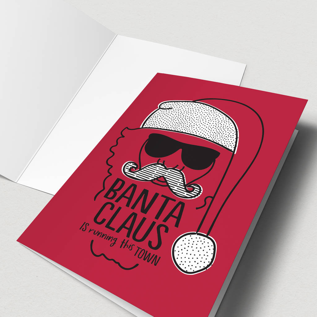 Banta Claus Funny Christmas Card