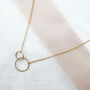 Interlocking Circle Necklace, thumbnail 3 of 4