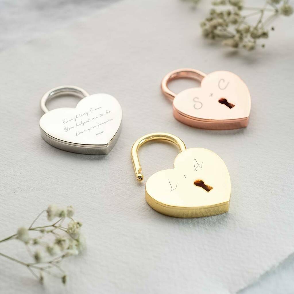Personalised Love Lock By Bloom Boutique | notonthehighstreet.com