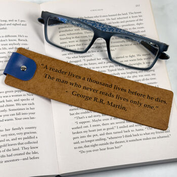 Personalised Leather Bookmark, 2 of 7