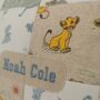 Keepsake Memory Pillow Made From Baby Clothes: Favourite Characters Patchwork Cushion Gift, thumbnail 10 of 12