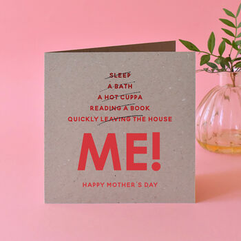 'Me/Us' Relatable Birthday Card For Mum, 2 of 2