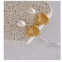 Monaco D'or Gold Ombré Pearl Leaf Vintage Gift Earrings, thumbnail 1 of 4