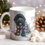Personalised Cockapoo In Christmas Lights, thumbnail 12 of 12