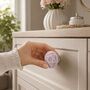 Lavender Bloom Round Shaped Ceramic Knob, thumbnail 5 of 9