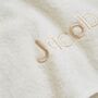 Personalised Ivory Hooded Towel, thumbnail 2 of 5