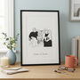 Custom Line Drawing Portrait Print, thumbnail 4 of 8