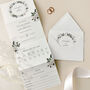 Winter Frost Concertina Wedding Invitations, thumbnail 1 of 4