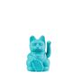 Mini Turquoise Waving Lucky Cat, thumbnail 3 of 5