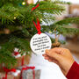 Babies First Christmas Personalised Tree Decoration, thumbnail 2 of 7