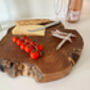 Handcrafted 40cm Teak Root Chopping Board Natural Wood, thumbnail 8 of 9