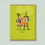 Funny 40th Birthday Card ‘40 Hooray!’, thumbnail 3 of 4