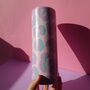 Pastel Leopard Print Hand Painted Tall Vase, thumbnail 1 of 7
