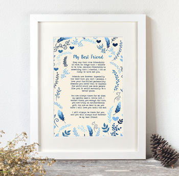Personalised Favourite Poem Print, 7 of 12