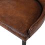 Vintage Faux Brown Leather Dining Chair, thumbnail 12 of 12
