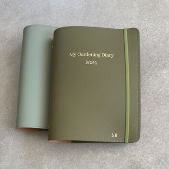 Personalised Leather Gardener's Diary, 5 of 6