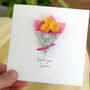 Personalised Teacher Thank You Paper Flower Card, thumbnail 4 of 5