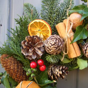 Fresh Classic Traditional Christmas Wreath, 2 of 6